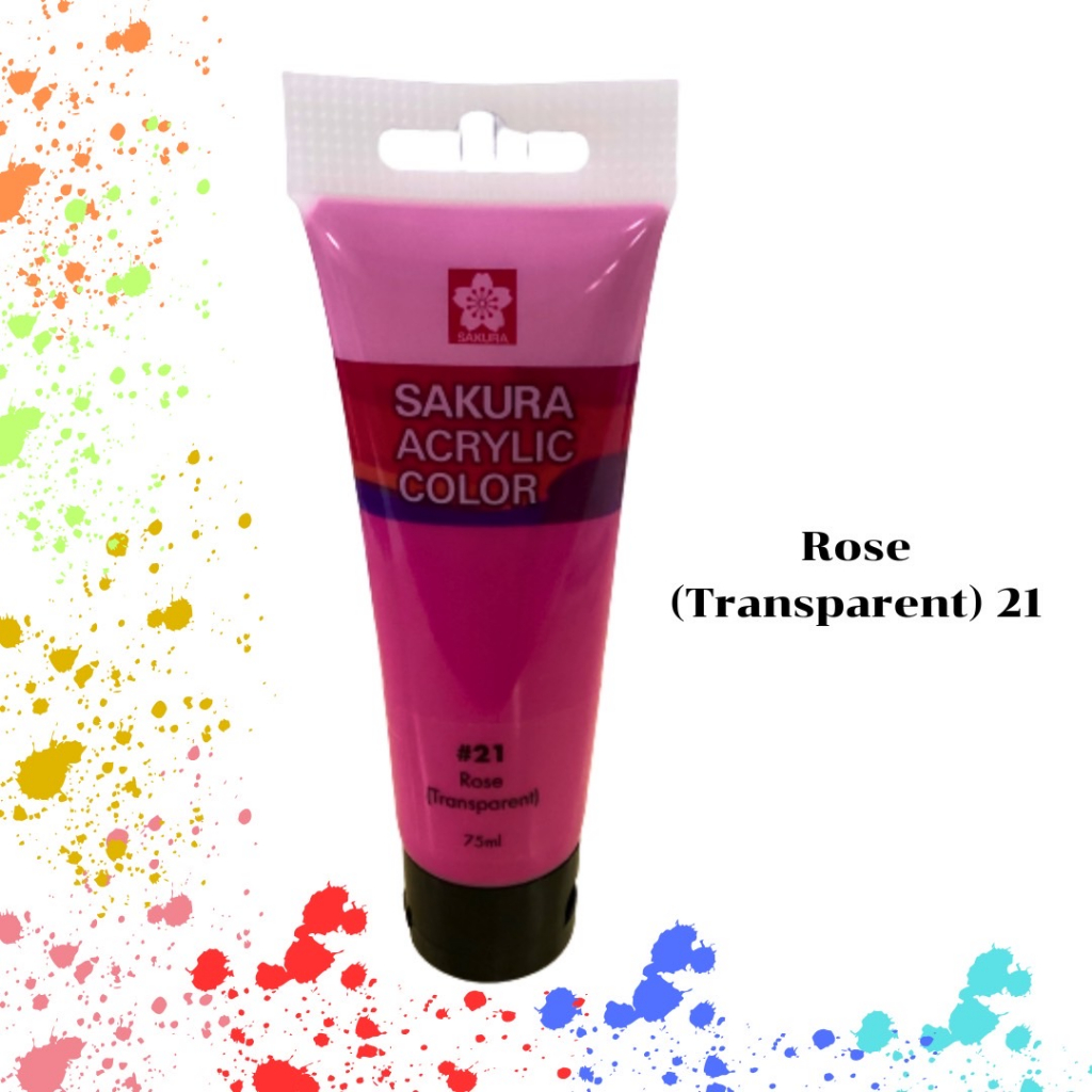สีอะคริลิค ซากุระ SAKURA ACRYLIC COLOR หลอด 75 มล | Shopee Thailand