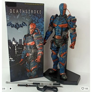 ของสะสมโมเดลแอคชั่น​ เดตสโต๊ค​ DeathStroke Action Figure พร้อมฐานตั้งและอุปกรณ์ประกอบการโชว์​ ขนาดสูง​12 นิ้ว