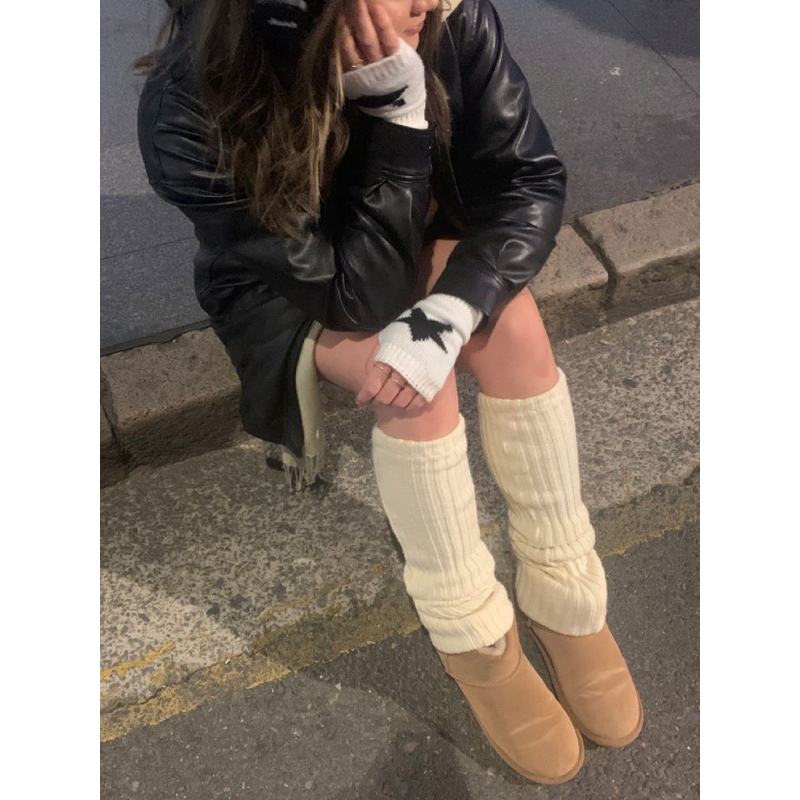 พรีออเดอร์ PREORDER Brandy Melville ของแท้ 100 Leg Warmers (Creme