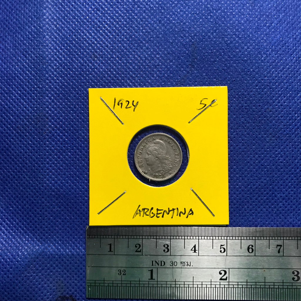 no-60161-ปี1924-argentina-อาร์เจนตินา-5-centavos-เหรียญสะสม-เหรียญต่างประเทศ-เหรียญเก่า-หายาก-ราคาถูก