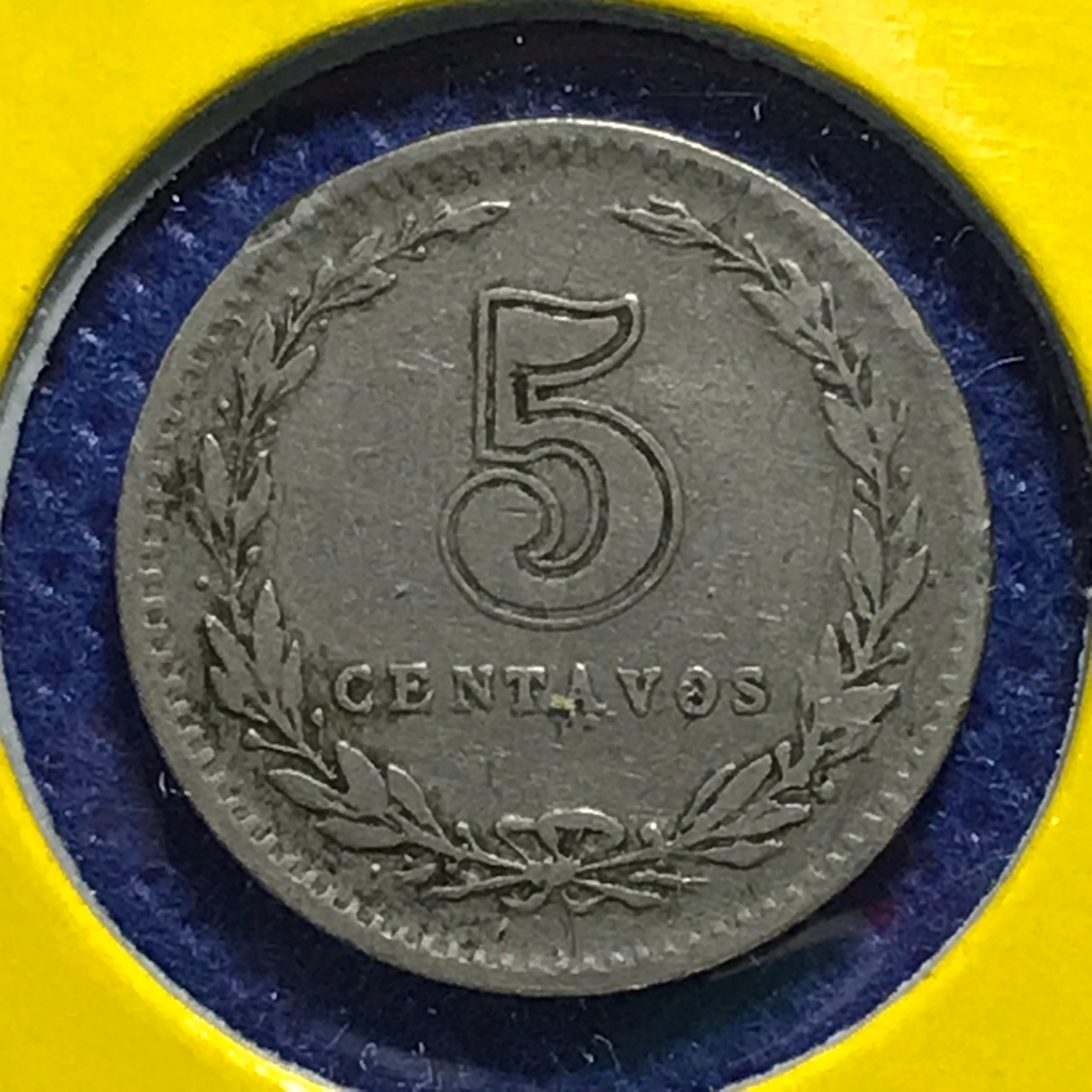 no-60161-ปี1924-argentina-อาร์เจนตินา-5-centavos-เหรียญสะสม-เหรียญต่างประเทศ-เหรียญเก่า-หายาก-ราคาถูก