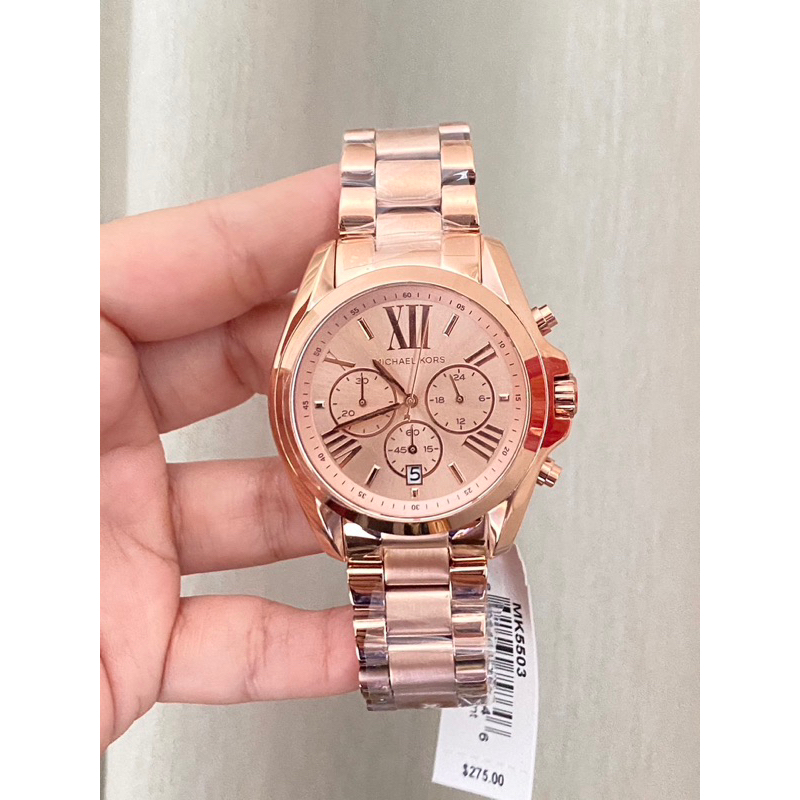 (ผ่อน0%) นาฬิกา Michael Kors Rose Gold #MK5503 สแตนเลส สีโรสโกลด์ ...