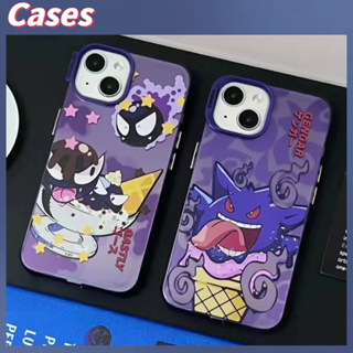 คูปองเคลม🎀เคสไอโ case for iphone 11 12 ตัวละครอนิเมะเรื่องผี Gengar เคส 14 13 12 11 pro max เคสโทรศัพท์มือถือกันกระแทก