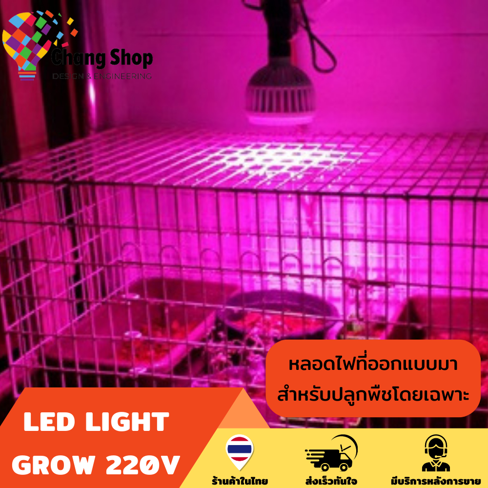 changshop-ไฟปลูกต้นไม้-หลอดไฟปลูกต้นไม้-รุ่นใหม่-led-grow-light-ขั้วเกลียวไฟบ้าน-หลอดไฟ-led-ปลูกต้นไม้-20w