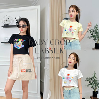 🌻BABY LABSILK เสื้อครอปสกรีนลายพรีเมี่ยมงานไอจี (Labsilk)