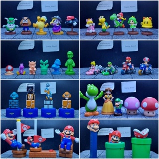 Mario figure model gachapon มาริโอ้ ฟิกเกอร์ โมเดล กาชาปอง พวงกุญแจ