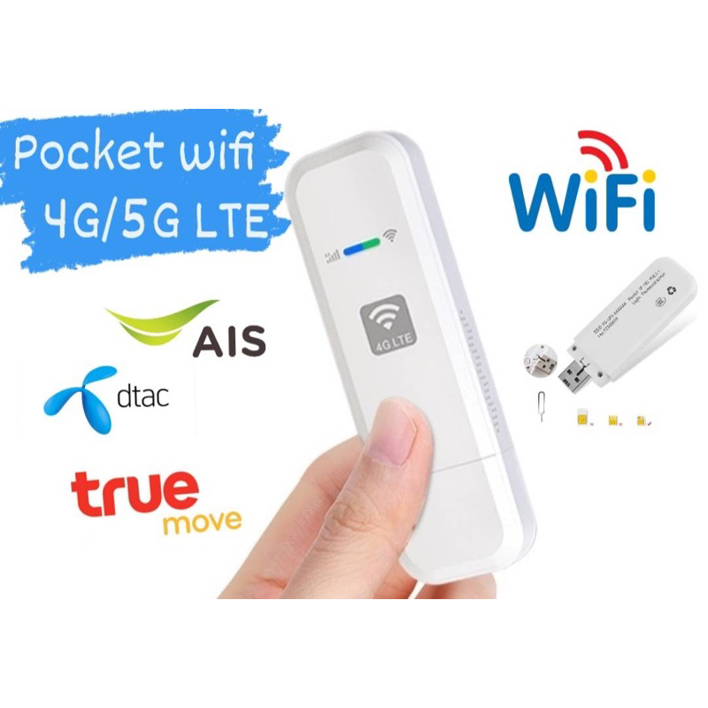 4G/5G Mobile WIFI ตัวปล่อยสัญญาณ wifi USB WIFI pocket wifi LTE 4G USB