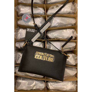 VERSACE JEANS COUTURE  Clutch Logo🖤แท้💯