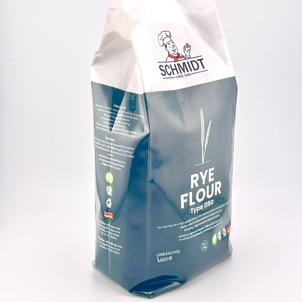 SUPERMART Schmidt Rye Flour Type 1150 1 Kg. แป้งไรย์ออร์แกนิก ตรา ชมิดต ...