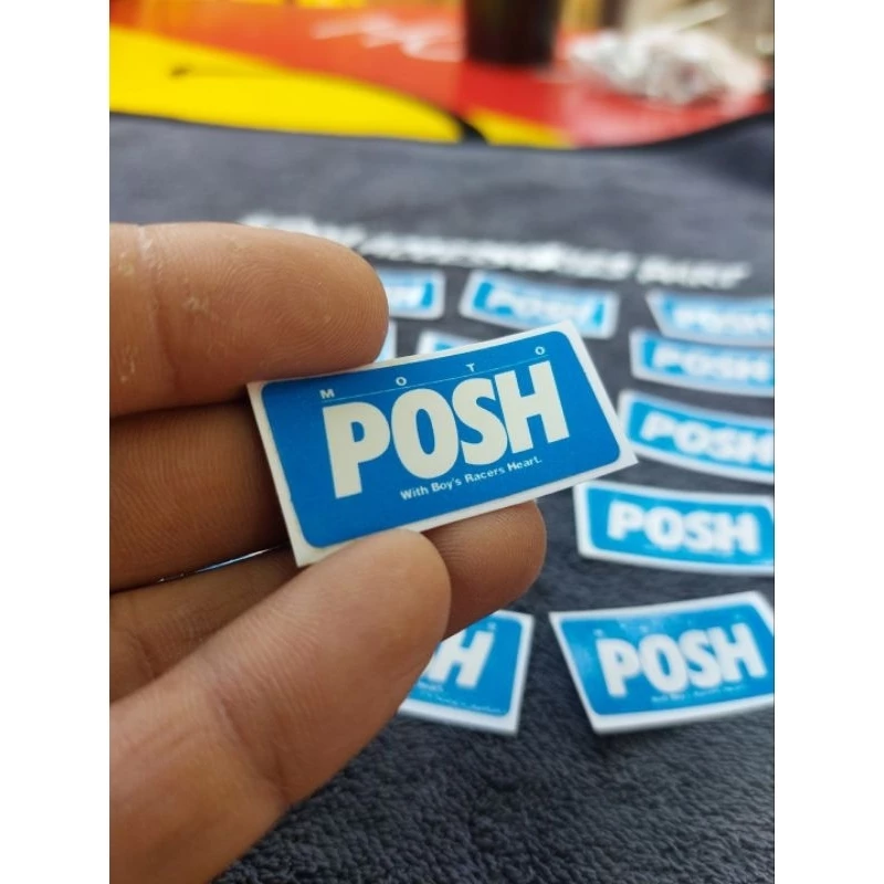 สติ๊กเกอร์Posh ของแต่งเก่ายุค90's พอช โมโต สติ๊กเกอร์ติดทับทิมหลังเวฟ wave100 wave110s wave125 Dash Nova mio Fino Nouvo รูปที่ 2