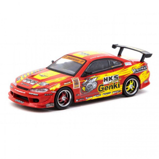 Tarmac Works T64G-023-HKS 1:64 HKS HYPER SILVIA RS-2 DIECAST SCALE MODEL CAR