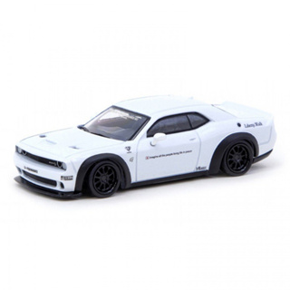 Tarmac Works T64G-TL039-WH 1/64 LB-WORKS DODGE CHALLENGER SRT HELLCAT WHITE DIECAST SCALE MODEL CAR