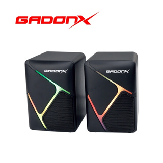 GADONX GSP-X5 ลำโพง USB ลำโพงต่อคอม สำหรับเครื่องคอมพิวเตอร์แล็ปท็อปโน๊ตบุ๊ค ดีไซน์สวย!!