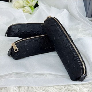 💥เลือกลายด้านในคะ 💥Coach Pencil Case In Signature Canvas
