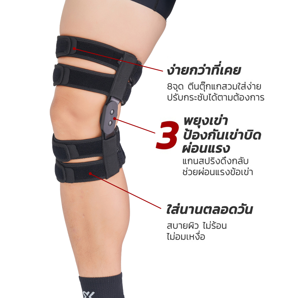 พยุงเข่าบิด-1ข้าง-ป้องกันอาการบาดเจ็บ-พยุงหัวเข่า-สำหรับนักกีฬา