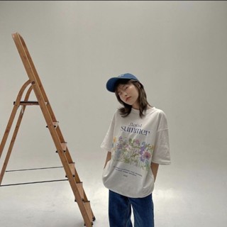 เสื้อยืด    flora summer oversize