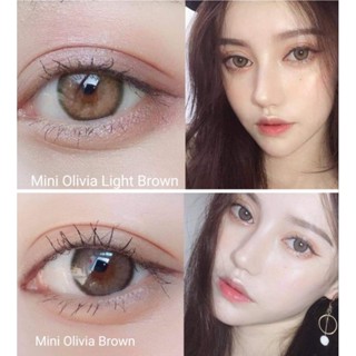 Mini Olivia  Brown /Light Brown สายตาปกติถึง-7.50 คอนแทคเลนส์ kitty kawaii