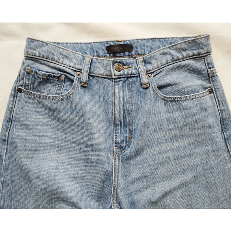 uniqlo-super-wide-jeans-high-rise-กางเกงคูลอตยีนส์-ยูนิโคล่คูลอตเอวสูง-ไซส์-26-27-ของแท้-สภาพเหมือนใหม่-ไม่ผ่านการใช้งา