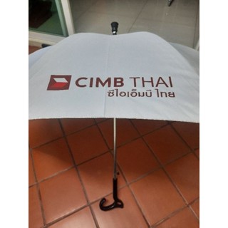 ร่มคันใหญ่ธ.cimb thaiของใหม่มือ1ขนาดยาว31นิ้วสวยงามเกินบรรยายเคลือบกันUV