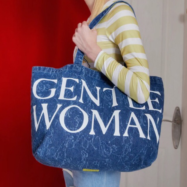 กระเป๋าผ้า-เดนิม-gentlewoman-แท้