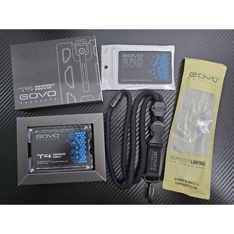 Govo T4 Badge Holder/WALLET /WALLET + LANYARD +RFID Blocking card