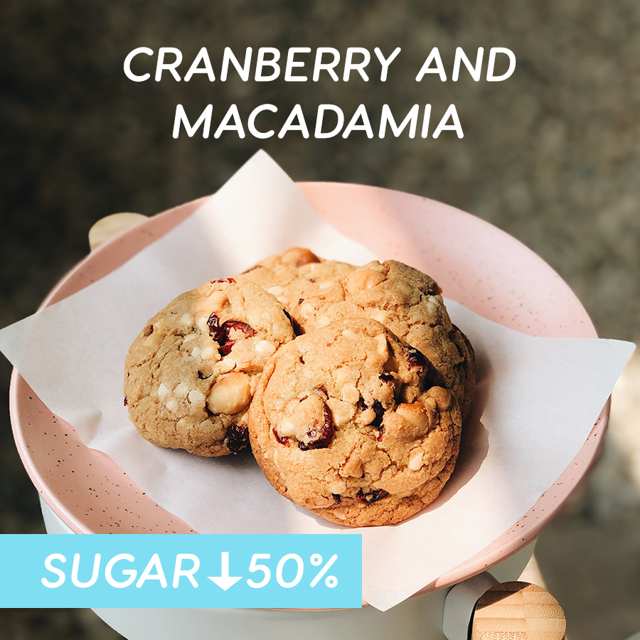 คุกกี้แมคคาเดเมีย และแครนเบอร์รี่แน่นๆ (80g) โดย Key café Macadamia ...