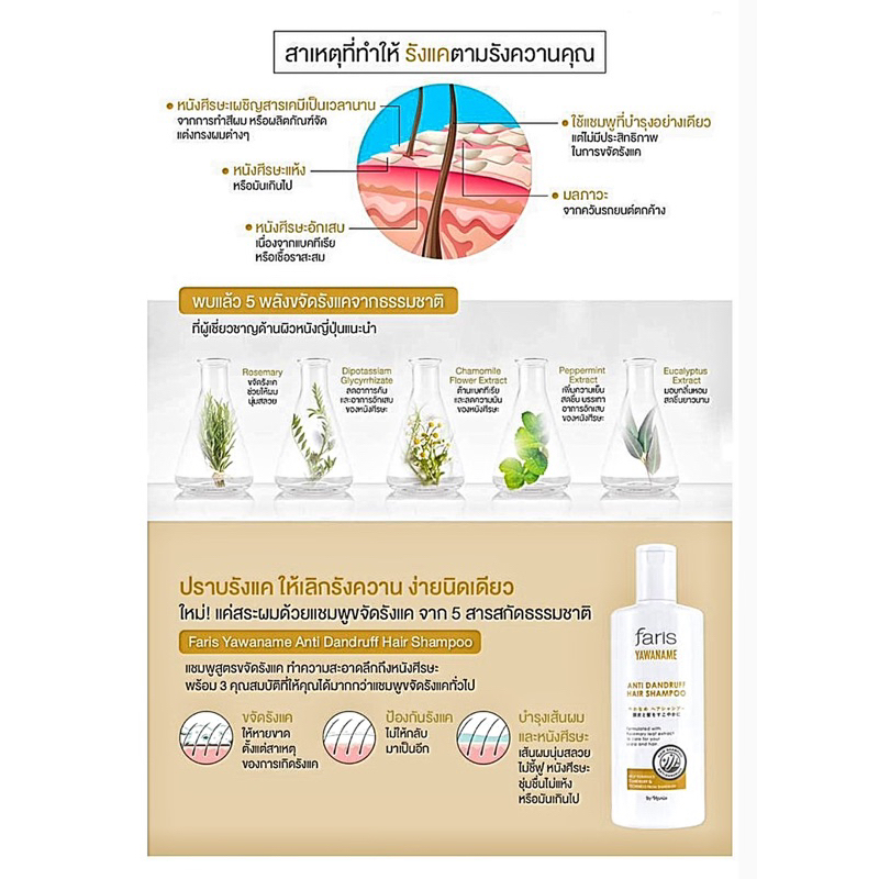 ฟาริส-บาย-นาริส-ยาวานาเมะ-แอนตี้-แดนดรัฟ-แฮร์-แชมพู-200-มล