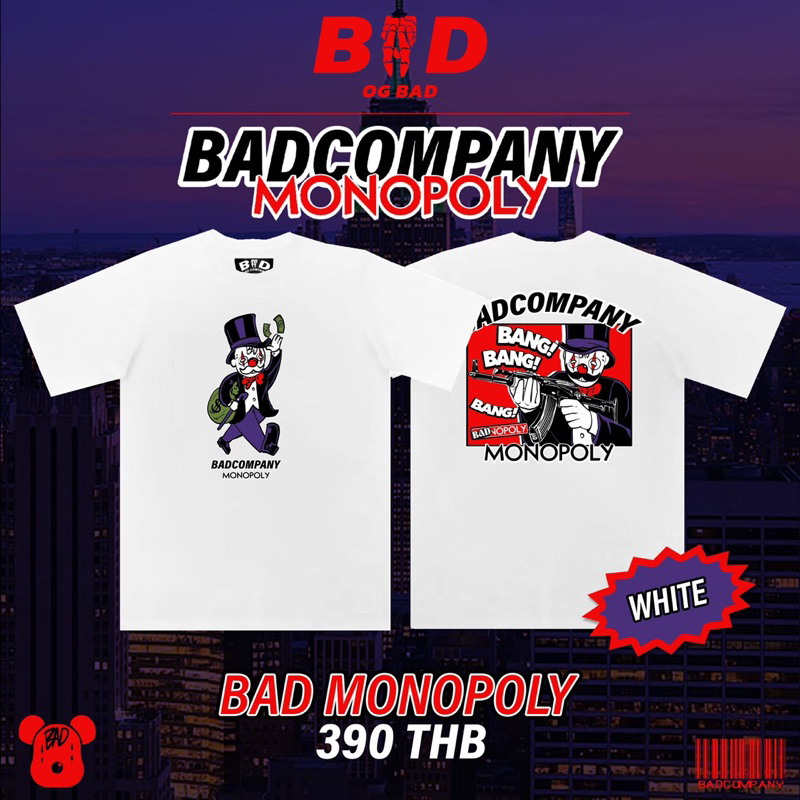 bad-monopoly-เสื้อยืดสกรีนลาย-สตรีทแฟชั่น-by-badcompany-th-unisex-ใส่ได้ทั้งชายและหญิง