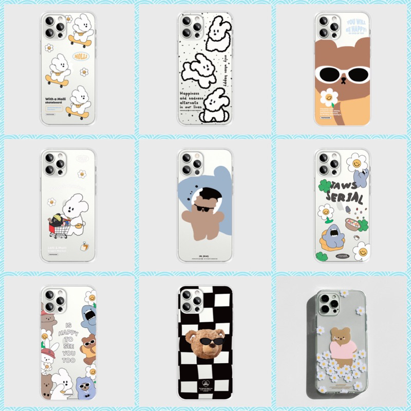 pre-order-เคสใส-เคสเกาหลี-เคสไอโฟน-เคสซัมซุง-momocase-น่ารักๆ-แท้