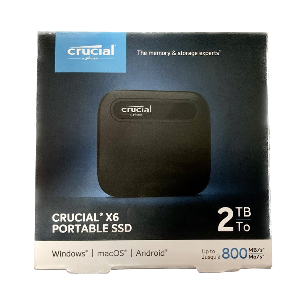 Crucial X6 2TB Portable Solid State Drive, SSD At ₹ 12000 In Chennai...