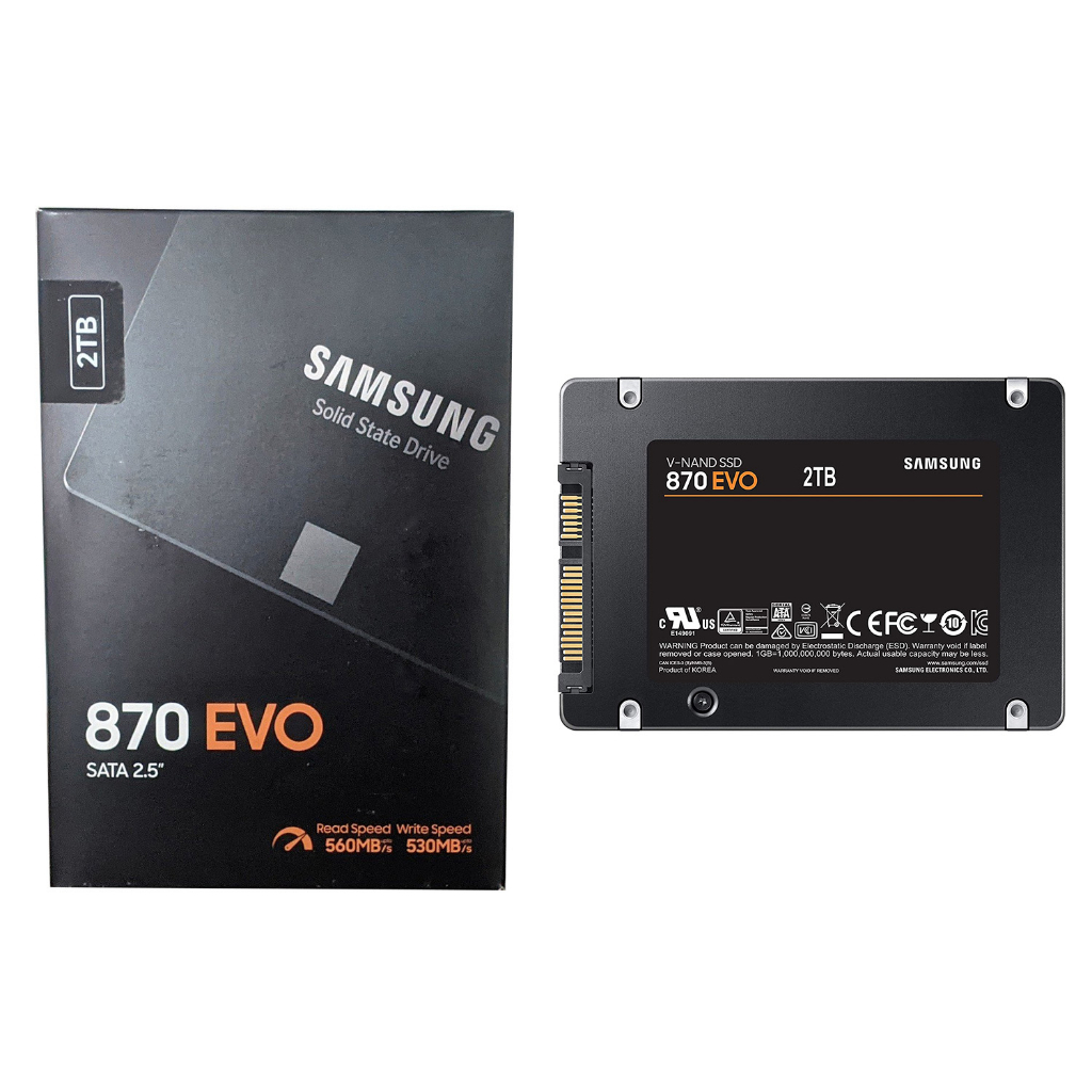 Samsung 2TB 870 EVO SATA III 2.5 inch Internal SSD (MZ77E2T0), Read