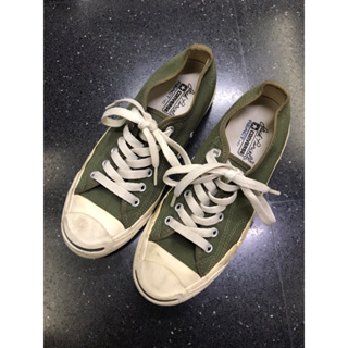 Converse jack Jack เขียวอินโด ซักก็ใหม่เลย  เบอร์เล็ก 4.5=23.5 cm. ราคา 350฿