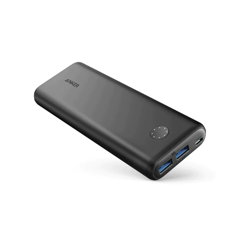 Anker PowerCore II 20000 mAh พาวเวอร์แบงค์ ชาร์จเร็ว QC 2 ช่อง 18W USB ฟรีสายชาร์จ Micro - AK62