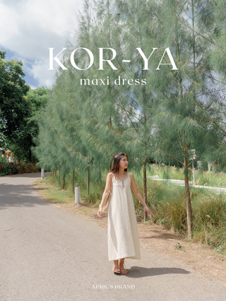 APRILS | KOR-YA maxi dress เดรสผ้าฝ้ายยาว รุ่นกอหญ้า