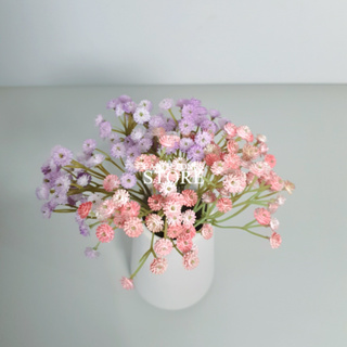 พร้อมส่ง🔥ดอกยิปโซปลอม Baby flowers ดอกประดิษฐ์เหมือนจริง สีสวยสดใส ดอกไม้จำลอง ใช้ตกแต่งห้อง ห้องนั่งเล่น ห้องนอน คอนโด