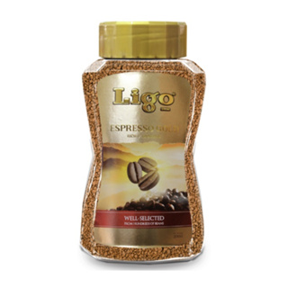 Ligo Espresso Gold Coffee ลิโก้ เอสเพรสโซ โกลด์ กาแฟฟรีซดรายสำเร็จรูป ขนาด 200 กรัม