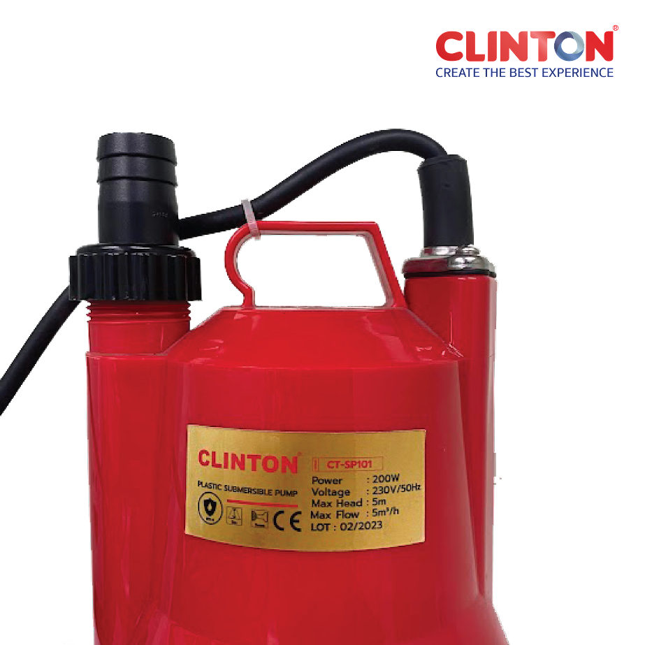 clinton-คลินตัน-ปั๊มแช่พลาสติก-200w-คลินตัน-รุ่น-ct-sp101