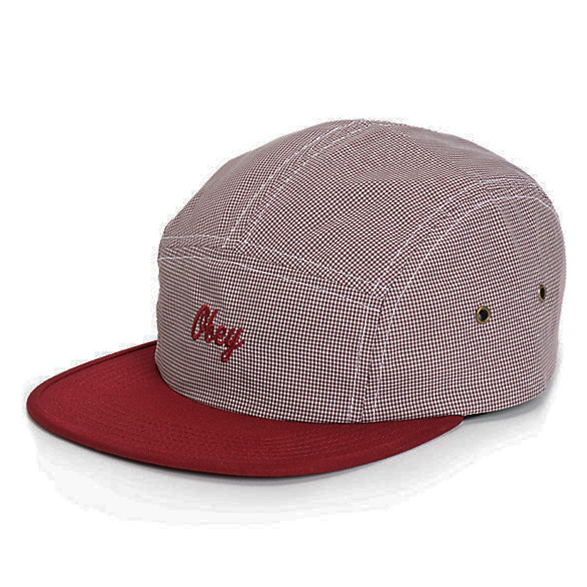 obey-หมวกรุ่น-township-5-panel-สี-wine