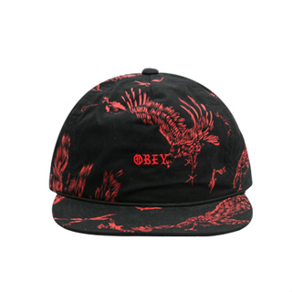 OBEY หมวกรุ่น DEATH TOUCH สี RED MULTI