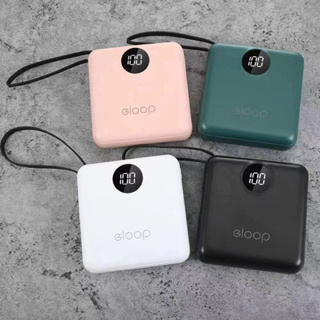 Power Bank 30000mAh พาวเวอร์แบงค์ eloop e31 แบตเตอรี่สำรอง ชาร์จเร็ว แบตสำรองชาร์จเร็ว มีไฟฉายในตัว สายเคเบิลในตัว Micro