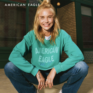 American Eagle Funday Graphic Sweatshirt เสื้อ สเวตเชิ้ต ผู้หญิง กราฟฟิค (NWSH 045-2067-300)