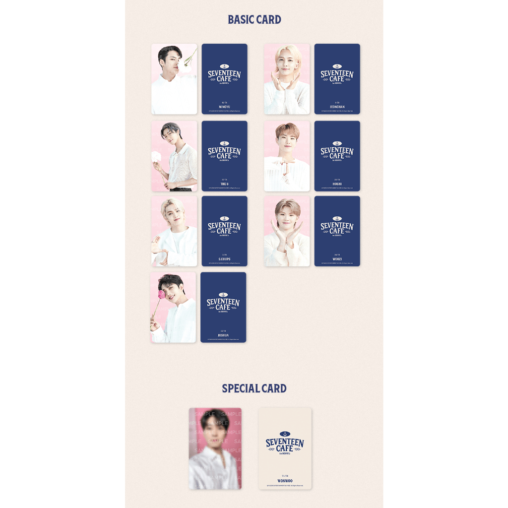 ✓พร้อมส่ง [SEVENTEEN] Cafe in Seoul (Trading Card Set /Instant