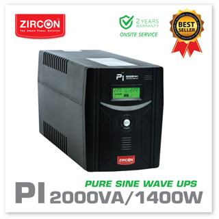 สินค้า PI 2000VA/1400W UPS ZIRCON Pure Sine wave เพียวซายน์เวฟ สำหรับคอมทุกชนิด/PSU80+/PS4 ประกัน 2 ปี ONSITE SERVICE