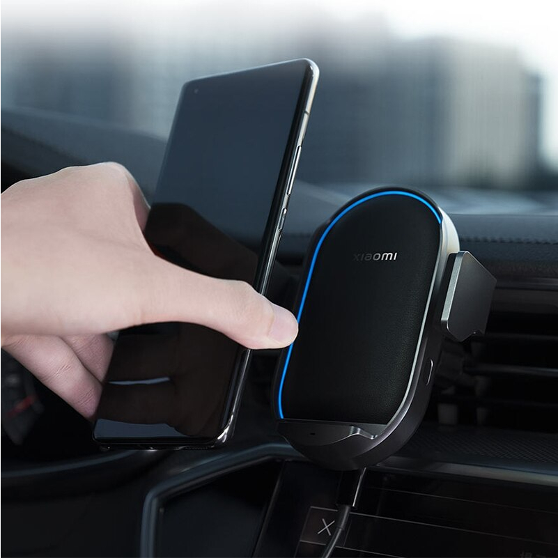 xiaomi-wireless-car-charger-20w-50w-แท่นชาร์จไร้สายในรถ-หัวชาร์จในรถ-fast-charging-black