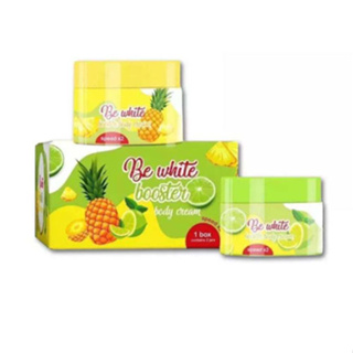 ครีมบีอีไวท์ หัวเชื้อสัปปะรดมะนาว (01272) BE White Booster Body Cream 50g*2