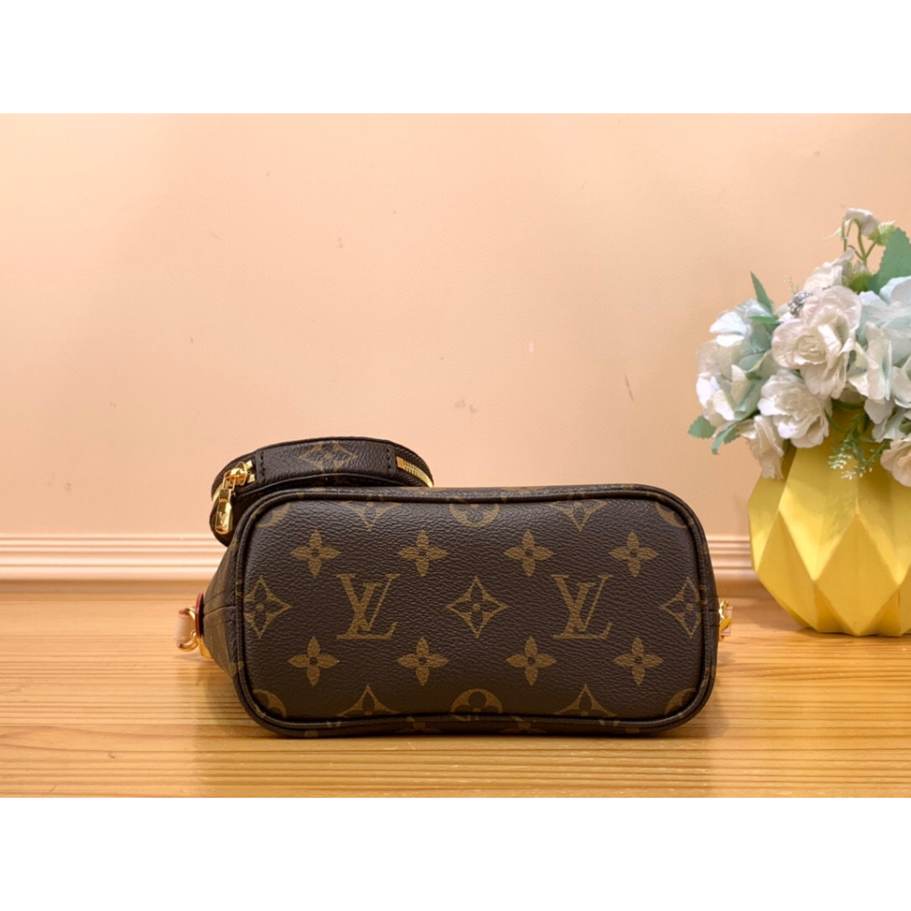 พรี-ราคา6800-lv-louis-vuitton-neverfull-m46705-หนังแท้-กระเป๋าสะพายข้าง-กระเป๋าสะพาย24x9x14cm