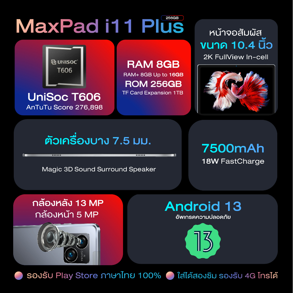 รุ่นใหม่ล่าสุด-2023-bmax-i11-plus-หน้าจอ-10-4-นิ้ว-in-cell-screen-ram-16gb-8-8-256gb-cpu-t606-octa-core-android-13