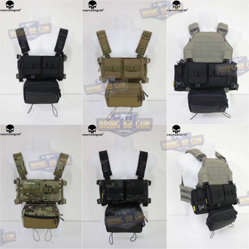 Micro Fight Chissis MK3 Chest Rig ยี่ห้อ Emerson (สายโยงบ่า) #ผ้า ...