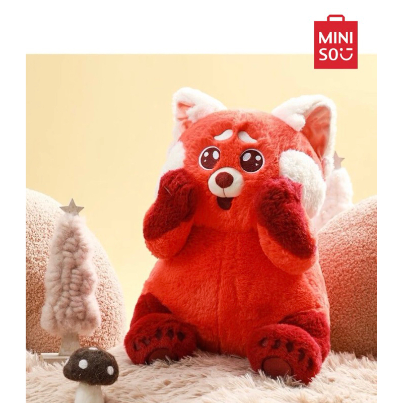 miniso-ตุ๊กตาแพนด้าแดง-ขนาด-14นิ้ว-disney-pixar-เขินแรงแดงเป็นแพนด้า-สินค้างานลิขสิทธิ์แท้100-x-turning-red