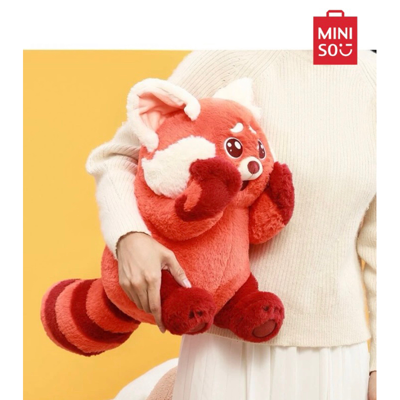 miniso-ตุ๊กตาแพนด้าแดง-ขนาด-14นิ้ว-disney-pixar-เขินแรงแดงเป็นแพนด้า-สินค้างานลิขสิทธิ์แท้100-x-turning-red